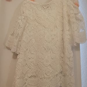 White lace blouse